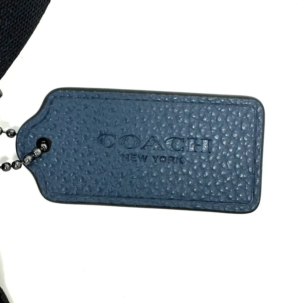 Coach Elias Belt Bag Denim Blue Suede Leather CL946